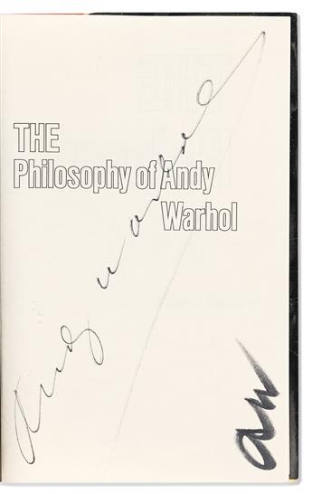 Warhol, Andy (1928-1987) The Philosophy of Andy Warhol (From A to B & Back Again).